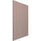 Ekena Millwork 94H x 3/8T Adjustable Wood Slat Wall Panel Kit w/ 3W Slats, Walnut contains 15 Slats SWW60X94X0375WA - alternate 5